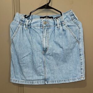 Hollister Light Blue Denim Mini Skirt